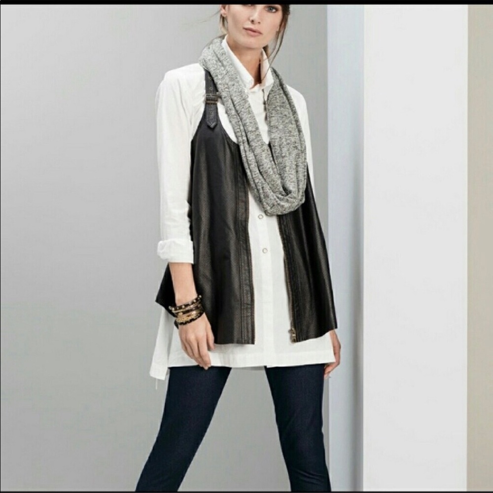 XCVI edgy leather  trendy sexy lux texture #98A